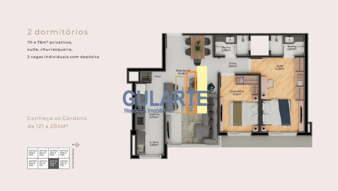 Apartamento à venda com 3 quartos - Foto 18