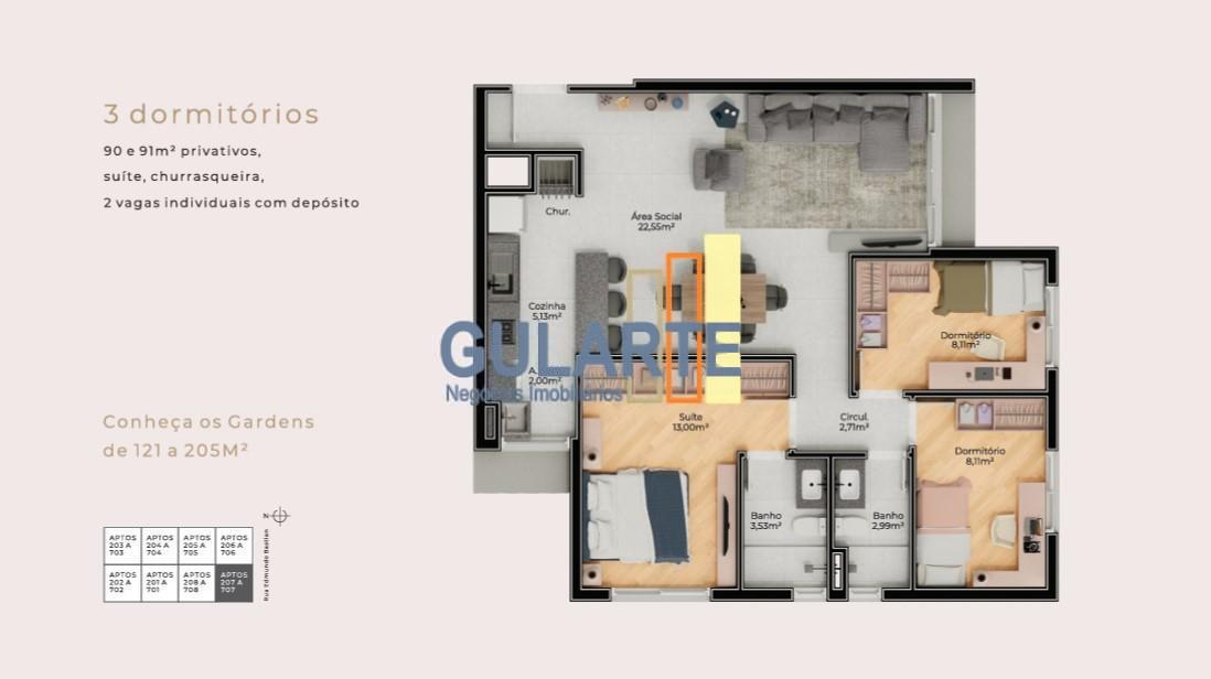 Apartamento à venda com 3 quartos - Foto 19